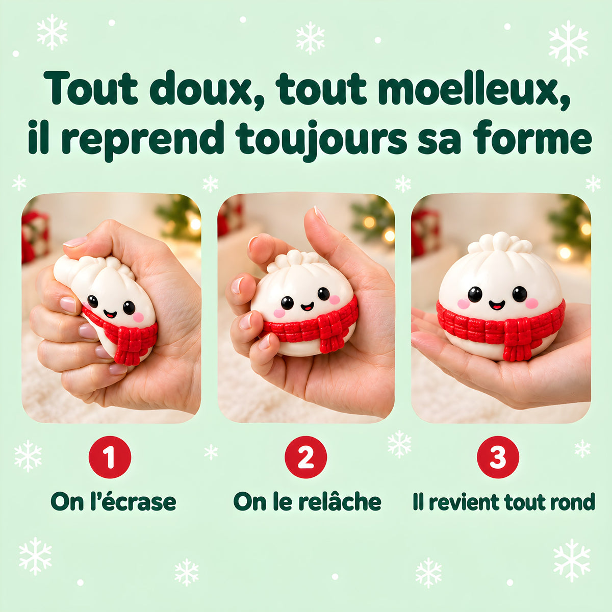 Squishy tout doux qui reprend sa forme