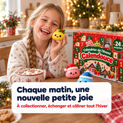 Chaque matin une nouvelle surprise avec le calendrier Calendouce